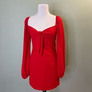 Fashion Nova Sweet Sayings Mini Dress - Red medium